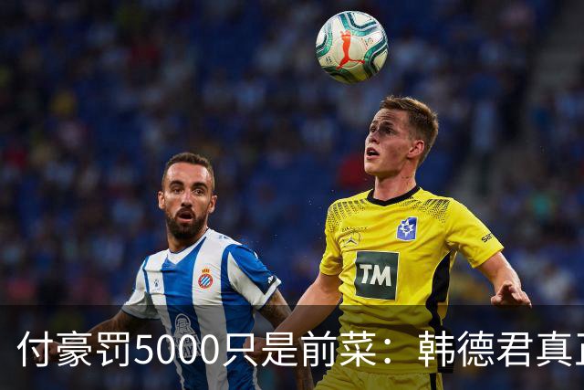 付豪罚5000只是前菜：韩德君真正干的这事，比输球还让球迷睡不着